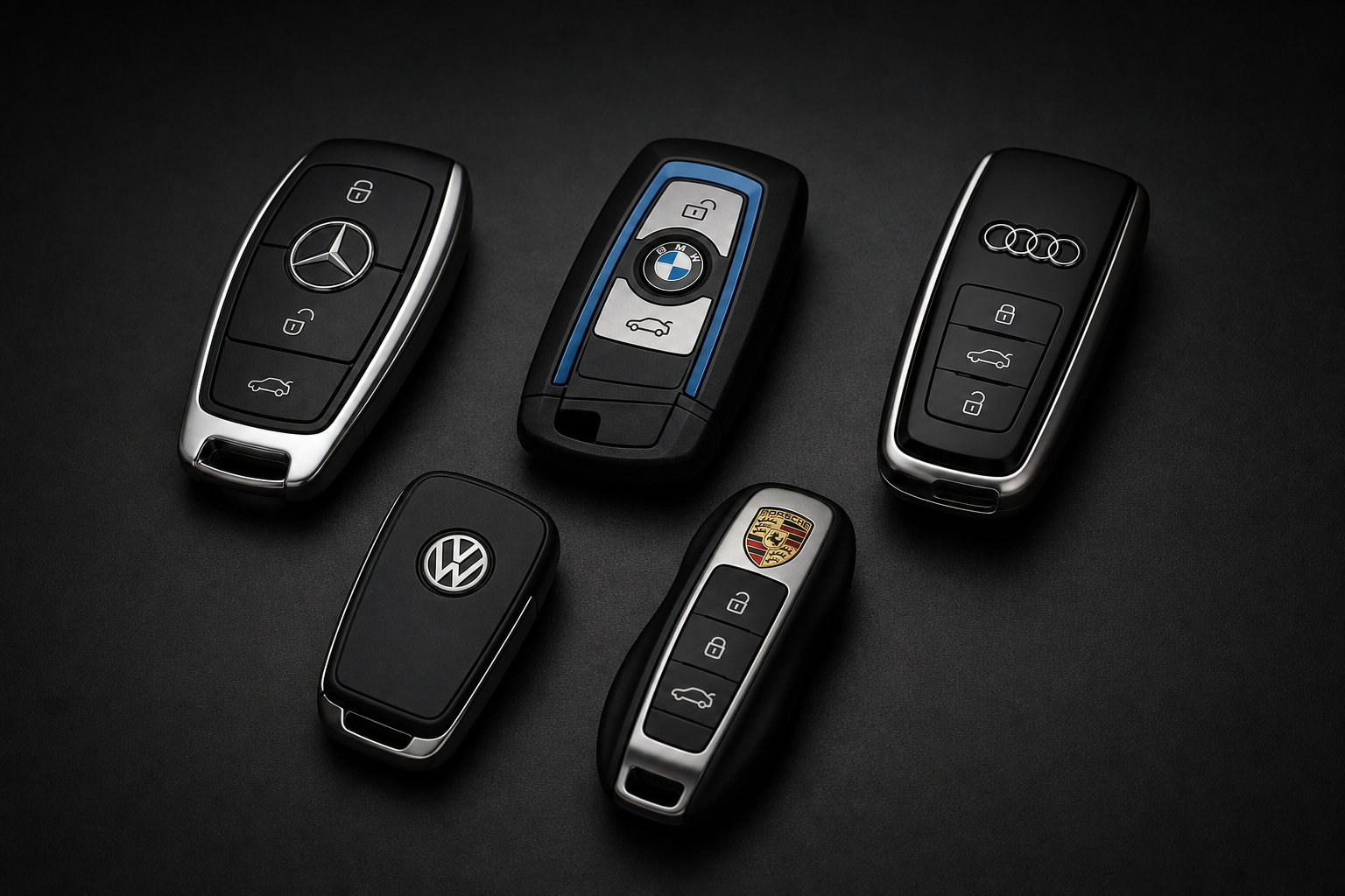 Autoschlüssel für Mercedes, BMW, Audi, VW und Porsche